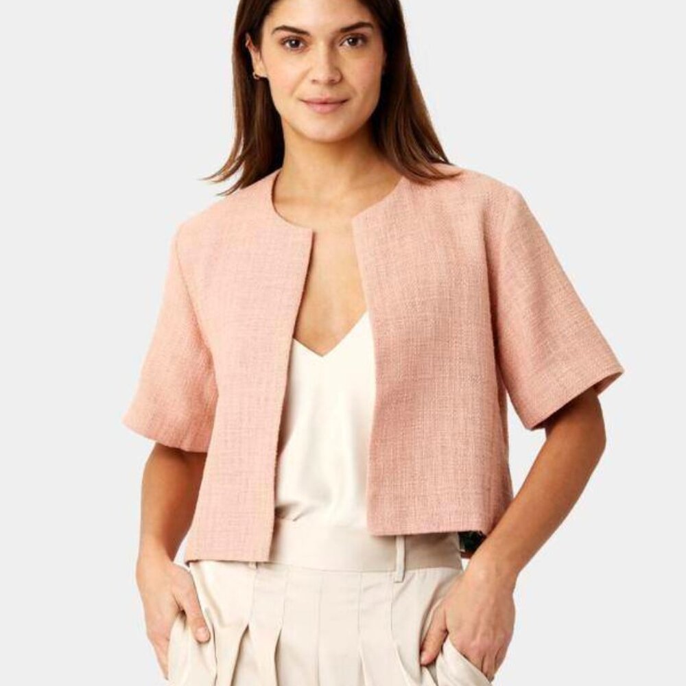 KARMAMIA Cory Jacket Pink Cropped Jacket NWT
